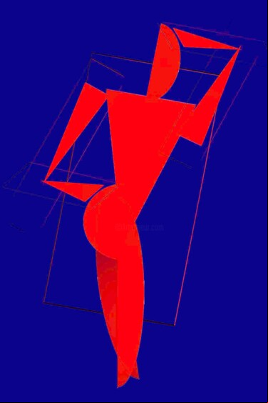 Digital Arts titled "The Dancer I" by Charles Talkoff, Original Artwork, 2D Digital Work
