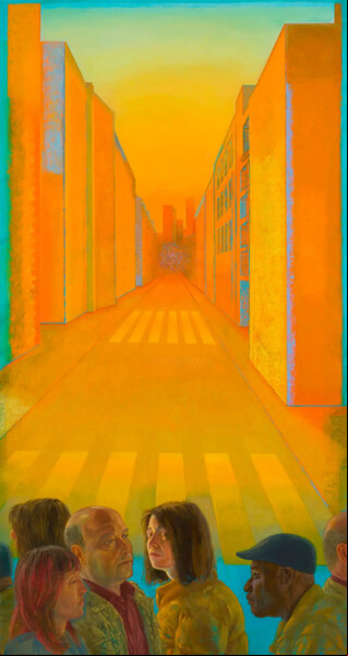 Schilderij getiteld "Espace ouvert" door Marion Bataillard, Origineel Kunstwerk